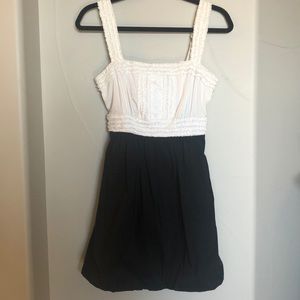 BCBG black and white dress